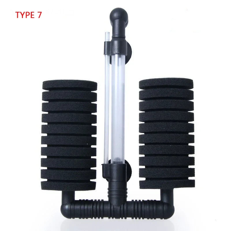 Aquarium Filter Sponge Fish Tank Fish Air Pump Skimmer Biochemical Sponge Filter filtration Aquatic Water Purification
