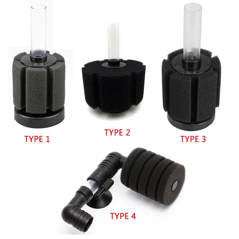 Aquarium Filter Sponge Fish Tank Fish Air Pump Skimmer Biochemical Sponge Filter filtration Aquatic Water Purification