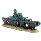 49cm Navy Warship Batttle Ship Resin Boat Aqaurium Tank Fish Decoration Ornament aquarium decor  decoration